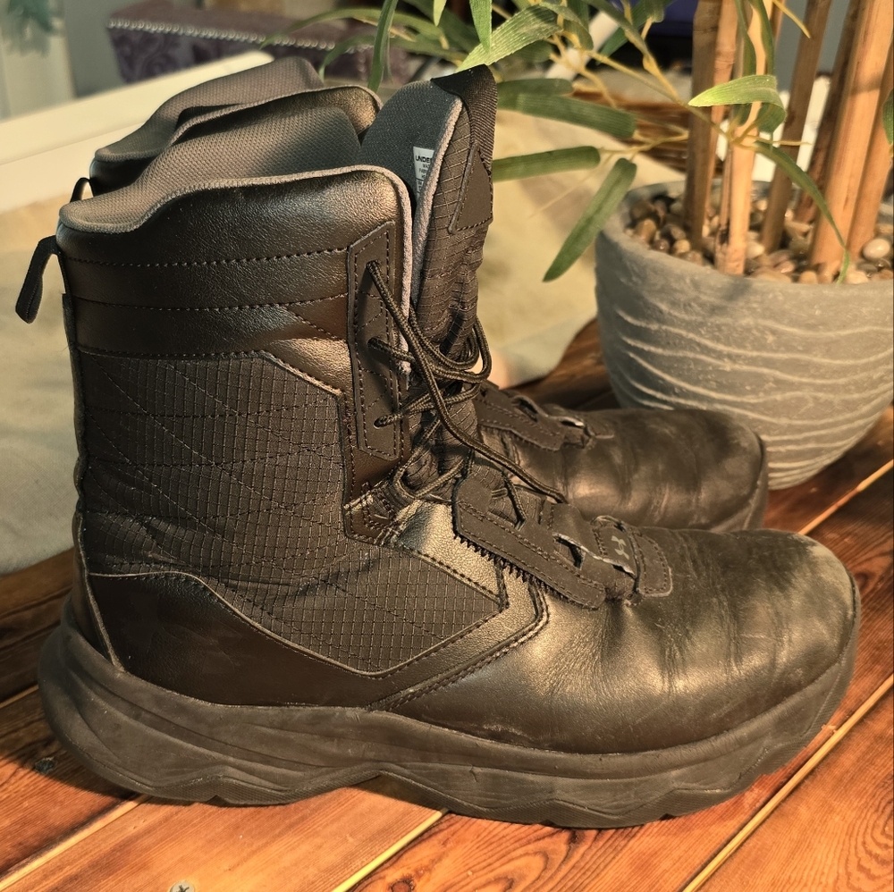 Under Armour Men's Black Tactical Boots - Picture 3 of 9